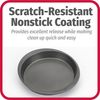 GoodCook Everyday Nonstick Steel Round Cake Pan, 9", Gray