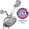 AquaDance® Multi-Setting Chrome Rainfall Shower Head Combo