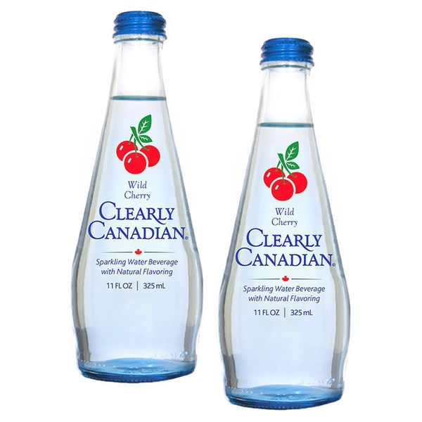 Clearly Canadian Wild Cherry Sparkling Water 11oz (Pack of 2)