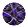 Eighties Violet Blue On Grey Abstract Strip Pattern PopSockets Swappable PopGrip