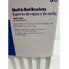 Project Source Standard Duty White Shelf & Rod Bracket 5 Pack