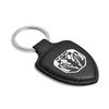 RAM New Logo 2019 up Soft Real Black Leather Shield-Style Key Chain