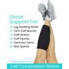 Vive Calf Brace - Adjustable Shin Splint Support - Lower Leg Compression Wrap