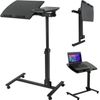 360° Swivel Rolling Laptop Desk Stand Adjustable PC Computer Mobile Notebook 