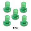 sourcingmap 5pcs 12V Green T3 Car Wedge LED Dash Gauge Instrument Panel Light
