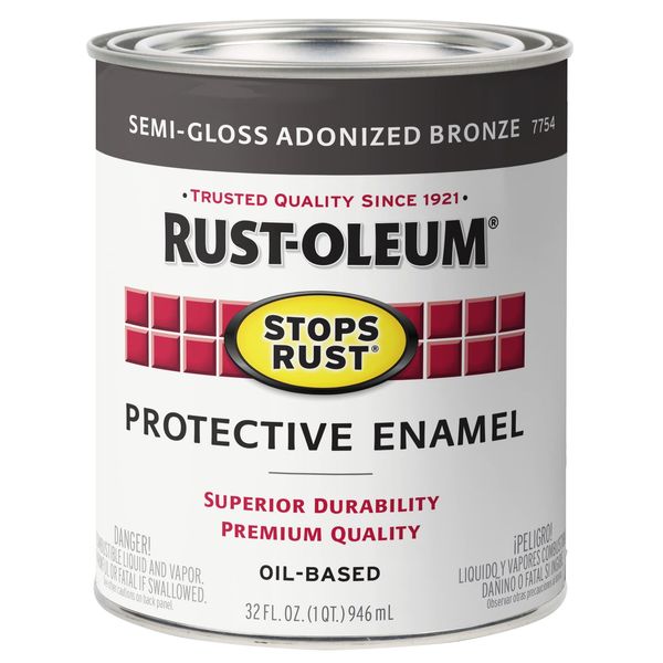 Rust-oleum 7754502 Protective Enamel Paint Stops Rust, 32-Ounce, Anodi