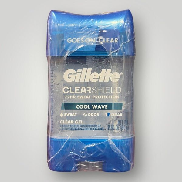 (3) Gillette Cool Wave ClearShield Gel Deodorant 2.85oz EXP: 08/2026