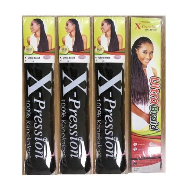 xpression braiding hair 100% Kanekalon,10 packs,  color 4