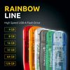 Intenso 3502480 32GB Rainbow USB 2.0 Flash Drive - Transparent