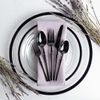 Disposable Heavy Weight Black Plastic Fork 256pcs