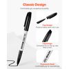 VEVOR Permanent Markers 36 Count Black Fine Tip Waterproof & Fade-Resistant
