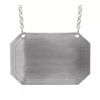 County Engraving Plain Rectangular Pewter Decanter Label Bottle Tag (Personalised)