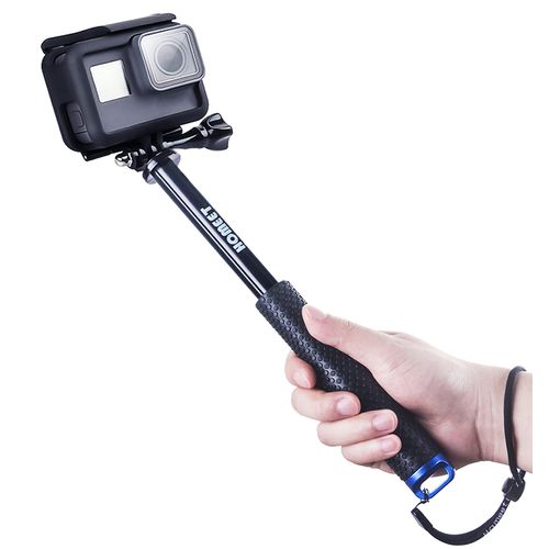 Homeet 49 cm Expandable ActionCam Selfie Stick Self Portrait Waterproof Monopod for SJCAM, YI 4K, Victure, Qumox, Crosstour, Apeman