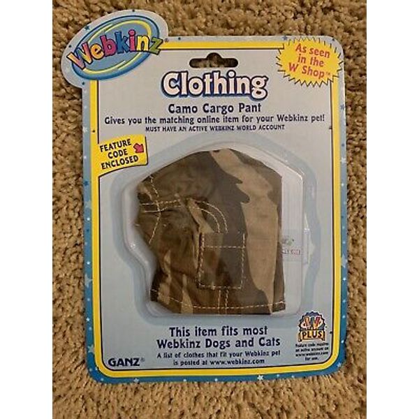 NWT Webkinz Clothing Cami Cargo Pant W/ Unused Code