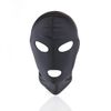 WooJoo Zipper Face Mask Full Head Open Mouth Open Mouth Type Bondage Mask (Mouth & Eye Opening)