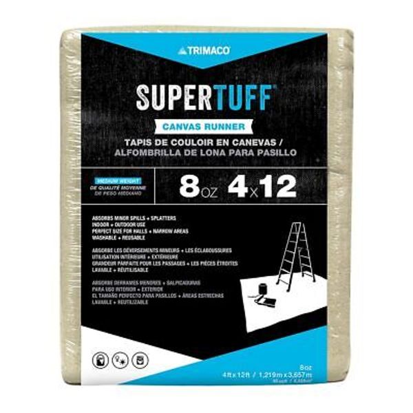 58907 SuperTuff 8 oz Premium Contractor Grade Heavyweight Canvas Drop Cloth, ...