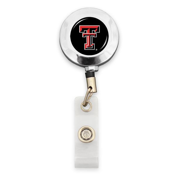 Texas Tech Red Raiders Badge Reel with Alligator Clip