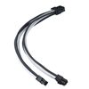 Silver Stone PSU Universal Extension Sleeve Modular Cable EPS4+4Pin SST-PP07E-EPS8BW (Black+White)