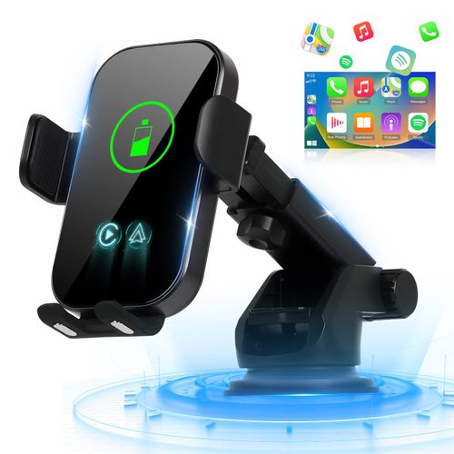 Wireless Carplay Adapter 2024 Upgrade Edition - Wireless Car Charger Android Auto Wireless Adapter for Car - Factory Wired Required - Wireless Control Plug and Play Phone Charger for Car