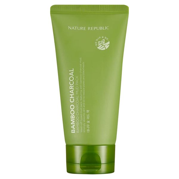DELUXE HIGH QUALITY Nature Republic Bamboo Charcoal Mud Pack For Oily Skin, 150 Grams