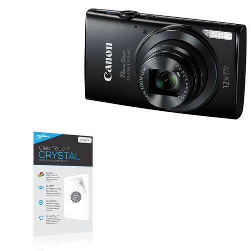 BoxWave Screen Protector Compatible with Canon PowerShot ELPH 170 is - ClearTouch Crystal (2-Pack), HD Film Skin - Shields from Scratches