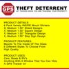 6 PACK INSIDE MOUNT 1.5" GPS Tracking Stickers Theft Deterrent FREE SHIPPING