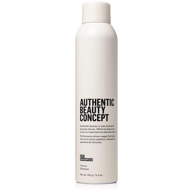 Authentic Beauty Concept Dry Shampoo | Vegan Dry Shampoo | Lightweight Texturizing Spray | Refreshes Hair & Styles | Heat Protection | All Hair Types | Silicone-free & Cruelty-free | 5.3 oz.