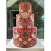 Handmade Lampshade William Morris Strawberry Thief Crimson Red
