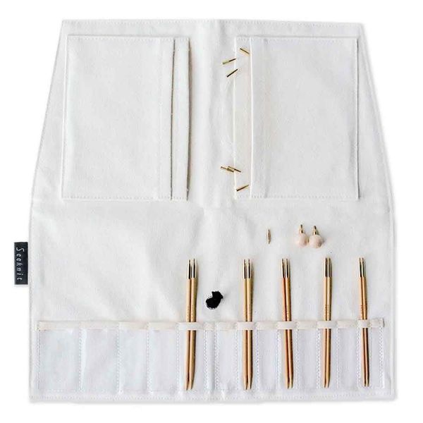 Seeknit Interchangeable Circular Needle Set, White, S