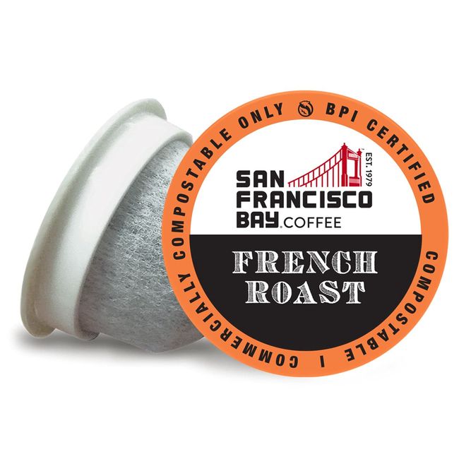 San Francisco Bay Compostable Coffee Pods - French Roast (120 Ct) K Cup Compatible including Keurig 2.0, Dark Roast