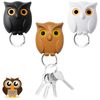 Vordpe 3PCS Night Owl Magnetic Key Holder, Automatic Open Close Eyes Wall Hook