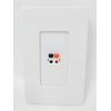 RiteAV - 1 Port Speaker Wall Plate - Screwless White