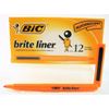 1-Pack BIC Brite Liner Highlighter Multi-use Tip Color: Orange