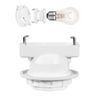 Pispoer | E26 Base Conversion Adapter | Square Pull Lamp Socket | Fits E26 Base | Square Hook Cylin | Bulb Socket | Easy Installation | PSE Certified| White | 1 Pack |