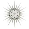 Acctim Sunburst Wall Clock, Silver, 43 cm l x 43 cm w
