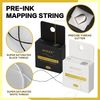 QUEEJOY Brow Mapping String - 10M Black and White Premium Eyebrow Mapping String, 1mm Charcoal Eyebrow Thread, Eyebrow Mapping Kit [2 X 32 Ft Box - 20 m], White Mapping String for Eyebrows