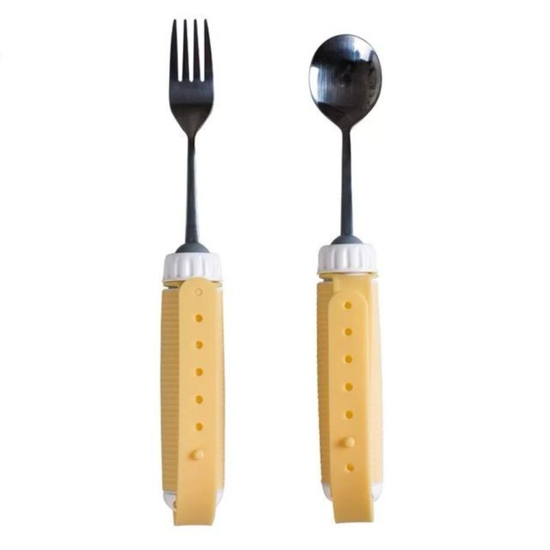 Bendable Universal Spoon Fork Comfort Grip Cutlery for Elderly People ...