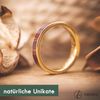 fablano Wooden Rings [100% Natural] for Rings Women and Men – Available as Ring Gold, Ring Silver, Ring Black & Rose Gold Women's Ring – Perfect Wedding Rings, Engagement Ring Women, Partner Rings,