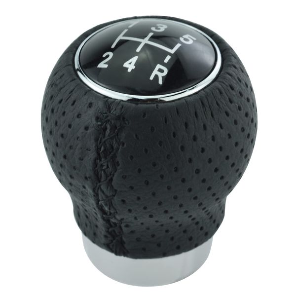 Lunsom PU Shift Knob Ball Gear Shift Knob General Auto Manual Car (Black A)