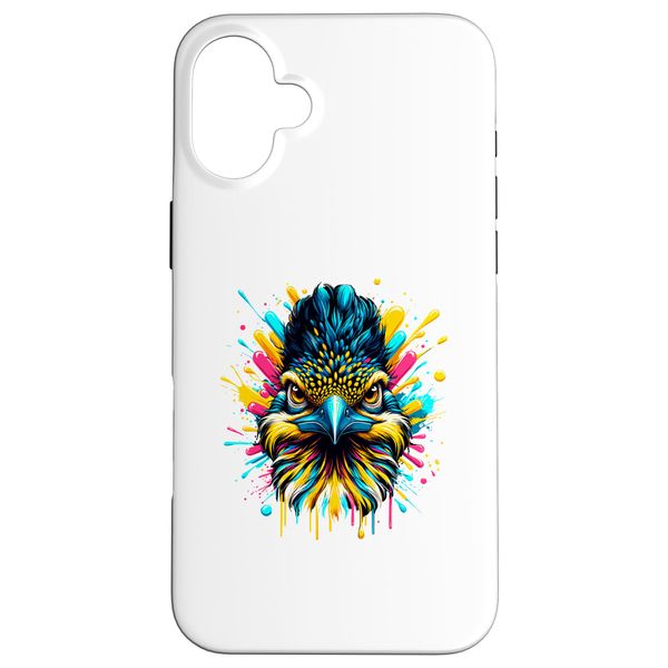 iPhone 16 Plus Splash Art Roadrunner Chaparral Bird Case