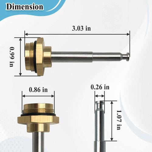 Ebrmeiwo 1198 Push Button Diverter, Shower Valve Repair Tool, 3IN Metal