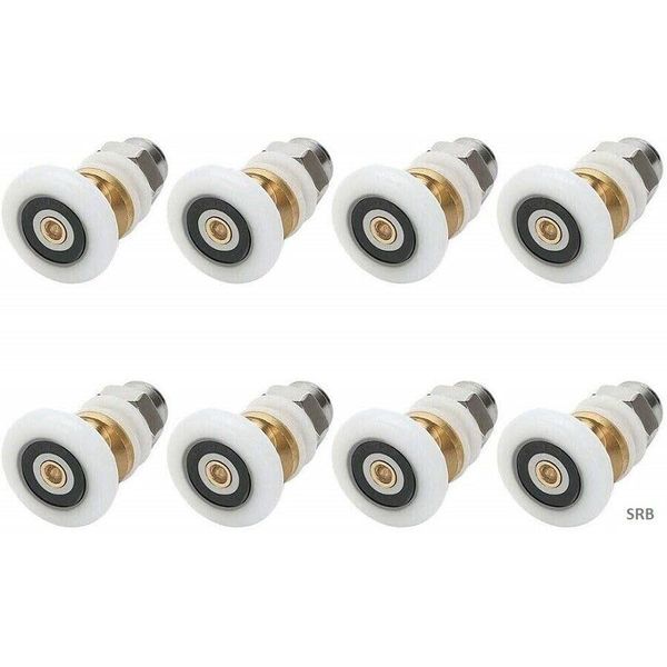 Generic Pack of 4 x Shower Door Rollers/Runners/Wheels/Pulleys 23mm Diameter