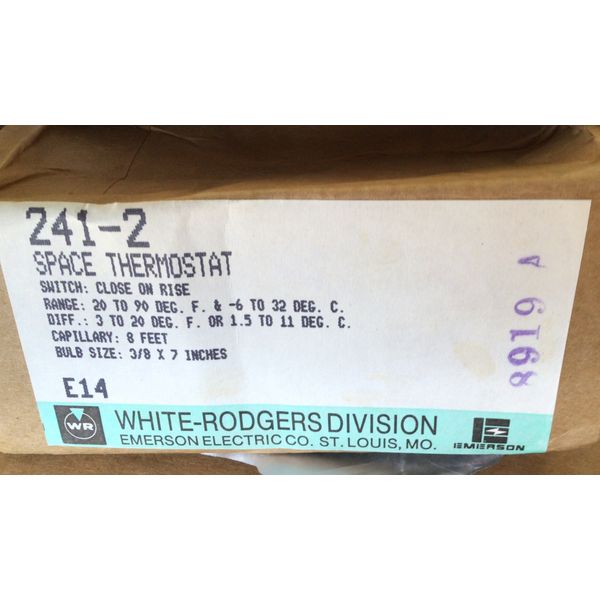 White-Rodgers Space Thermostat 241-2