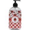 YouCustomizeIt Personalized Ladybugs & Gingham Plastic Soap/Lotion Dispenser (16 oz - Large - Black)