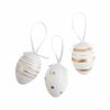 Gold & White Patterned Easter Ornaments, Easter, Home Decor, 12 Pieces