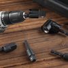 LEONTOOL 360° Rotating Hex Shank Impact Driver Socket Adapter Set Power Drill Socket Adapter Set Socket Adapter Set Socket Adapter Socket Adapter Angle Adapter 105 Degree L Type and Socket Adapter
