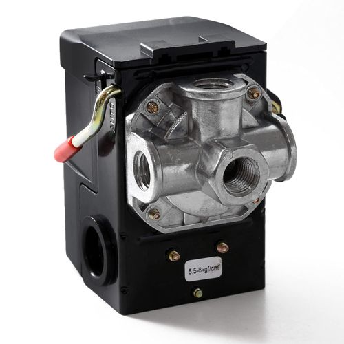 Pressure Switch, Compressor Pressure Switch (4 Port Type/220 V), Compressor Switch, Side Switch Type, Replacement, For Repairing and Repairing, Air Compressor [Taiko]