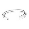 Treasure Bay Stunning Womens Silver Bangle Bracelet made from Solid 925 Sterling Silver