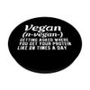 Vegan Definition Protein Vegetarian Plant Based Diet PopSockets Swappable PopGrip