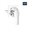 GROHE 19970003 Eurosmart 2-Way Diverter, Starlight Chrome